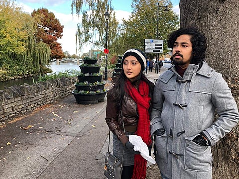 Actors Riddhi Sen and Surangana Banerjee shoots Sharate Aaj