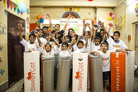 SleepyCat celebrates milestone achievement by donating 100 mattress-in-a-box to charity 