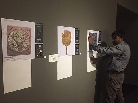 National Museum makes exhibition barrier-free for visually impaired through Braille, audio guides, and tactile path