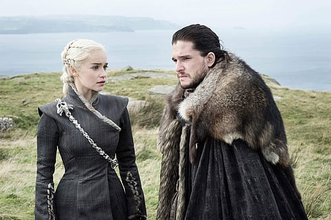 Daenerys Targaryen with Jon Snow