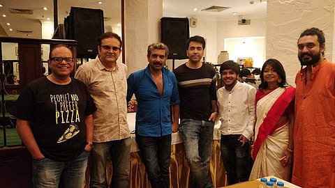 The cast and crew of Monojder Odbhut Bari