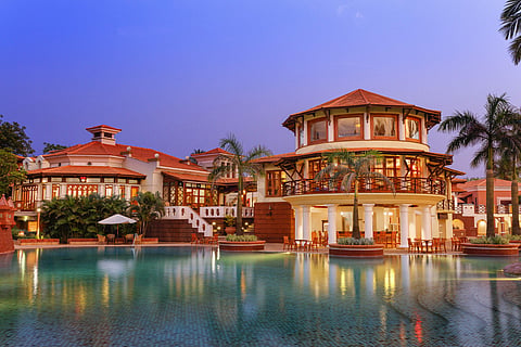 ITC Grand Goa Resort & Spa offers a multi-level pool, sprawling gardens and opulent suites
