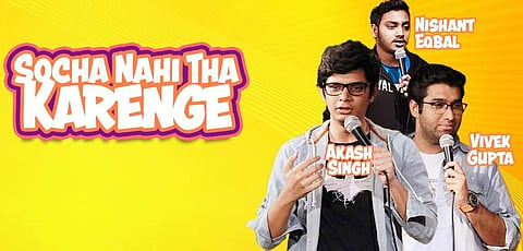 Get ready for a stand-up comedy act by three people next week