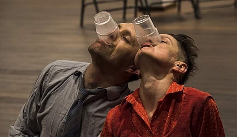 The production is based on Double Drink Story: My Life with Dylan Thomas by Caitlin Thomas and George Tremlett’s Caitlin: Life with Dylan Thomas