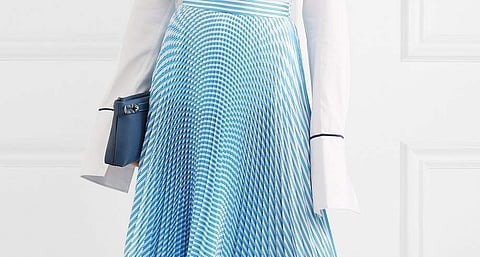 From Valentino to MSGM, five must-have pleated midi skirts 