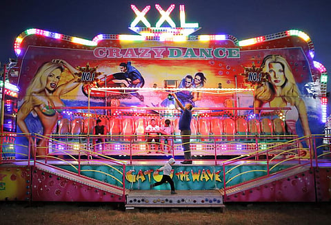 An autumn fair in Titu, southern Romania (AP Photo/Vadim Ghirda)