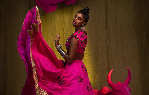 For this Diwali season, House Of Masaba presents a unique festive collection embellished with dimensional florals that have been paired with a broad spectrum of colours.
