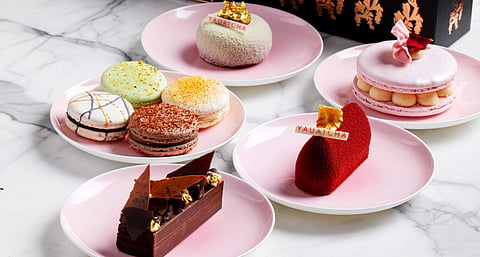 The collaboration between Malhotra and Yauatcha has everything from sequins to golden dust