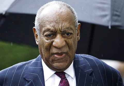 Bill Cosby arrives for a sentencing hearing following his sexual assault conviction at the Montgomery County Courthouse  (AP Photo/Matt Rourke, File)