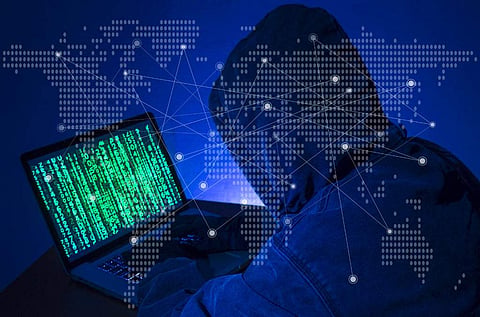 A hacker at work