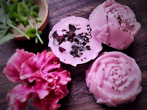 Rose geranium bars