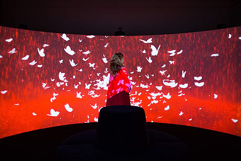 'Introspection' by Michelle Poonawalla at 42, Alserkal Avenue as a part of Art Week Dubai 2019; photograph by Ismail Noor.