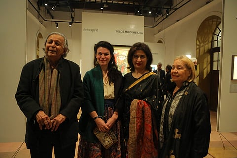 Architect Raj Rewal, Filmmaker Christina Macgillvray, State Secretary of SPIC MACAY Rashmi Malik and Mrs Rewal