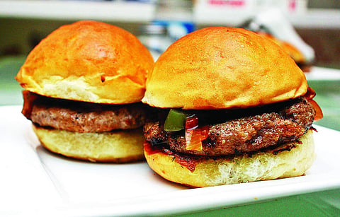 Meat sliders at Pizza Deli