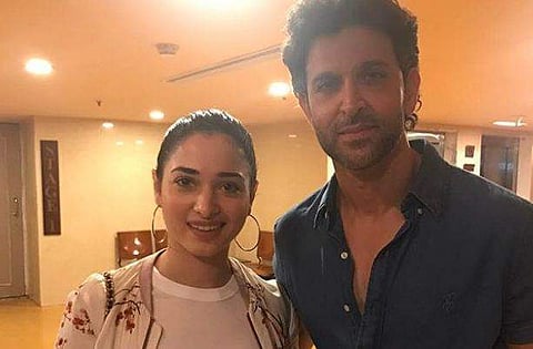 Tamannaah Bhatia with Hrithik Roshan