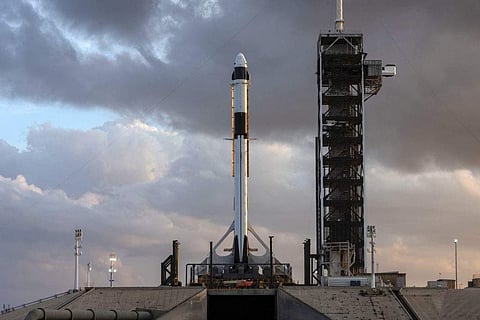 SpaceX's Crew Dragon capsule docked with the International Space Station on its debut unmanned flight on March 3, 3019