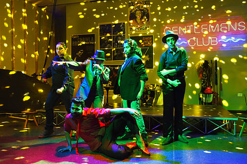 A glimpse of The Gentleman's Club performed at Club Crest