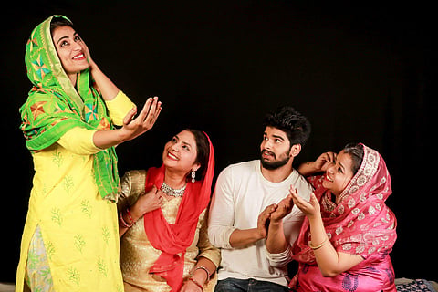 A scene from the play