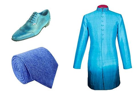 This Indian designer who made the ocean his muse, has created menswear that is blue from head to toe!