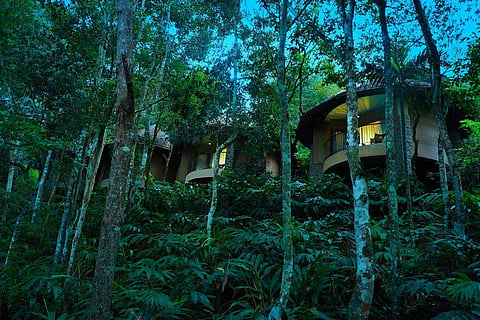 Circular cottages at Poetree Sarovar Portico
