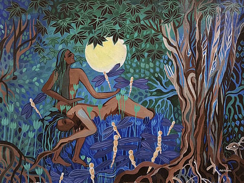A painting by Nandini R Nair