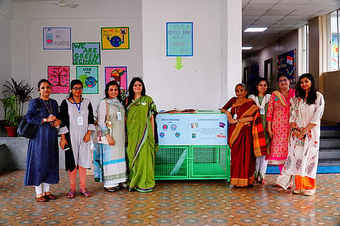 Team Garbage Free India at a school in Kolkata