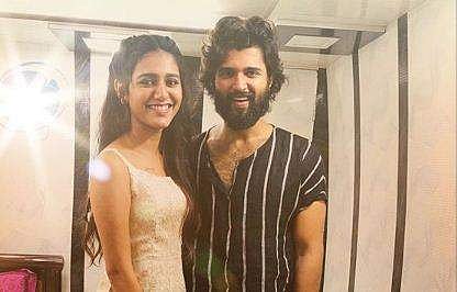 Priya Prakash Varrier and Vijay Deverakonda