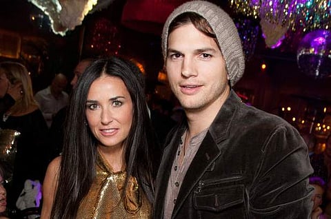 Ashton Kutcher and Demi Moore. Source: Internet