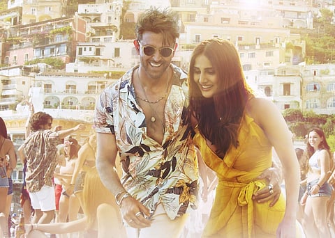 Hrithik Roshan and Vaani Kapoor in a still from War film's song Ghungroo
