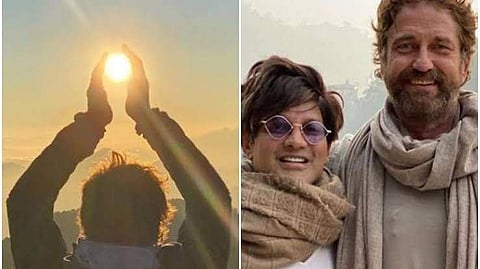 Gerard Butler celebrates New Year in India