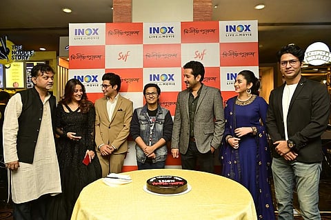 Team Dwitiyo Purush at the premiere party