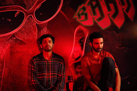 Abhishek with Raghav Juyal in Bahut Hua Samman