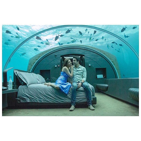 Kajal Aggarwal and Gautam Kitchulu. Picture: Kajal's Instagram