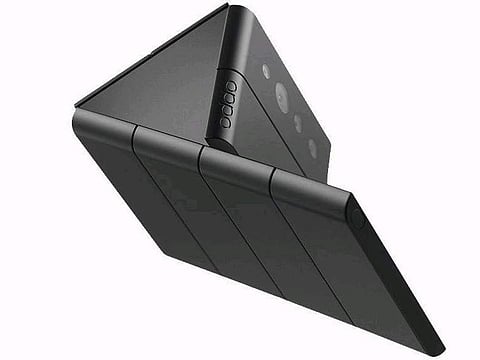 OPPO unveils a credit-card-size 'slide' phone with 3 hinges
