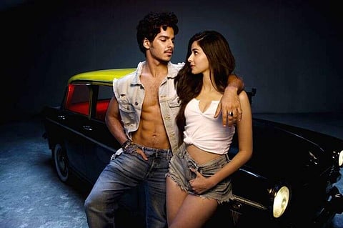 Ananya and Ishaan from the sets of Khaali Peeli