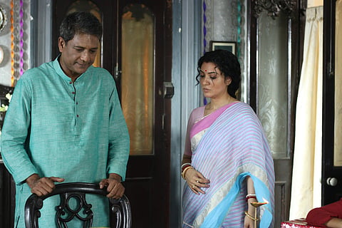 Adil Hussain and Arpita Chatterjee in Abyakto