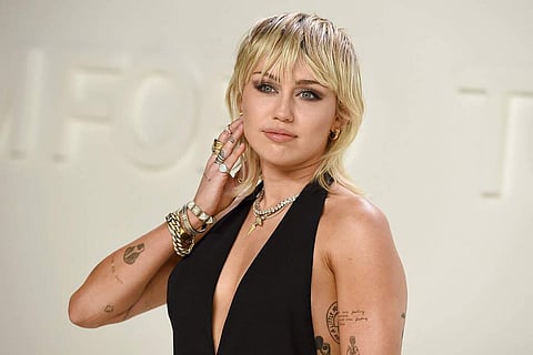 Miley Cyrus attends the Tom Ford show at Milk Studios during NYFW Fall/Winter 2020 on Friday, Feb 7, 2020, in Los Angeles. (Photo by Jordan Strauss/Invision/AP)
