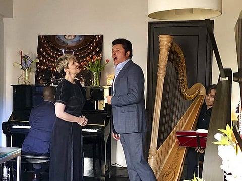 Soprano Joyce DiDonato and tenor Piotr Beczala (Jorge Parodi via AP)