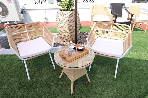 Vetra furniture's new flagship in Chennai has outdoor lounge chairs which encourage you to get a daily dose of Vitamin D   