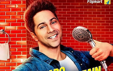Varun in the poster of Entertainer No 1