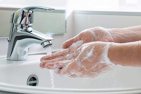 Hand wash routine