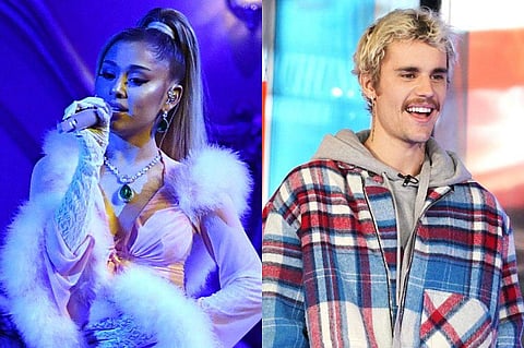 Ariana Grande, Justin Bieber