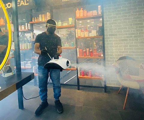 Safety measures at Page 3 Luxury Salon