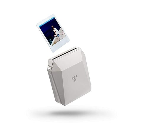 A square format smartphone printer launched by Fujifilm in India