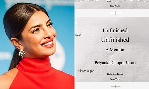 Actress and producer Priyanka Chopra confirmed on Monday night that her memoir is ready in print. 