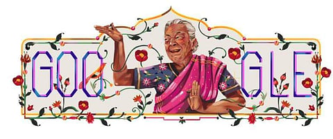 Zohra Segal's doodle, courtesy Google. Image by Parvati Pillai