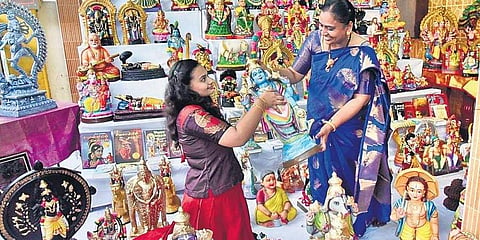 Nandhini Venkatesh's golu setup for Navaratri
