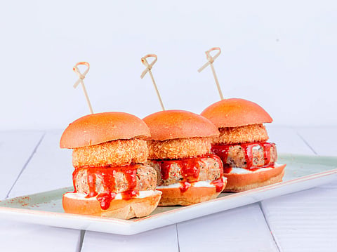 American sliders at Hard Rock Cafe, Kolkata
