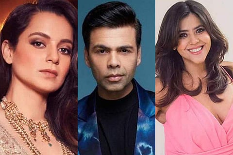 Kangana Ranaut, Karan Johar and Ekta Kapoor were honoured with the Padma Shri in a ceremony held at Rashtrapati Bhavan