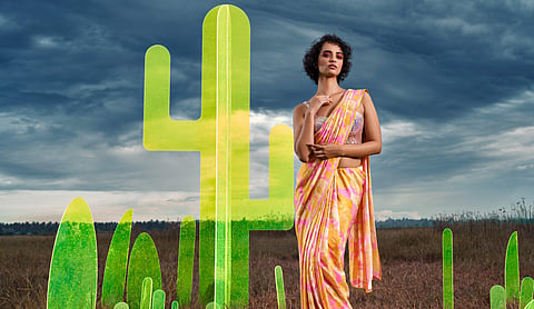 Citrine Saree